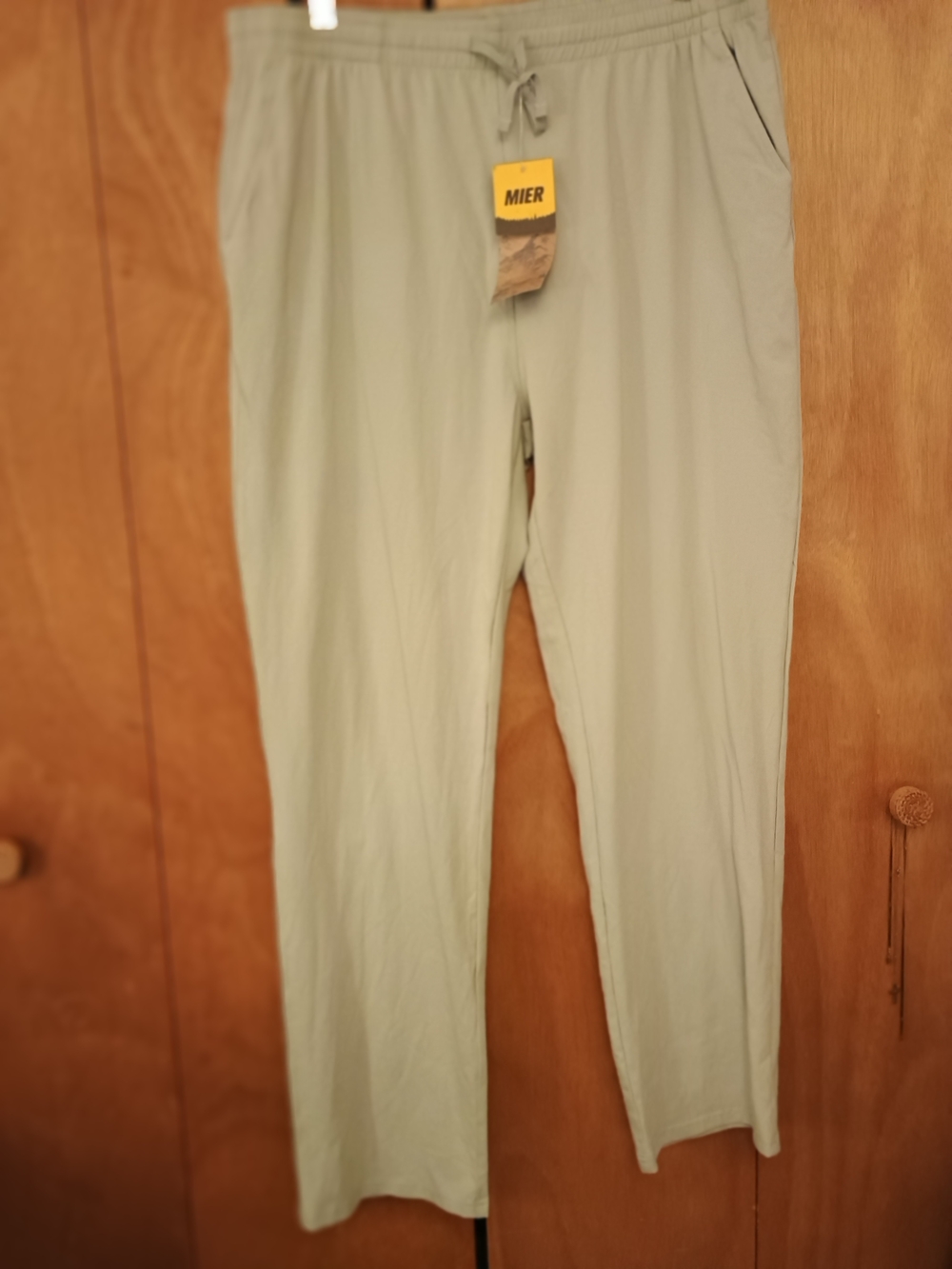 Mier Men's Outdoor Light Grey Drawstring Pants